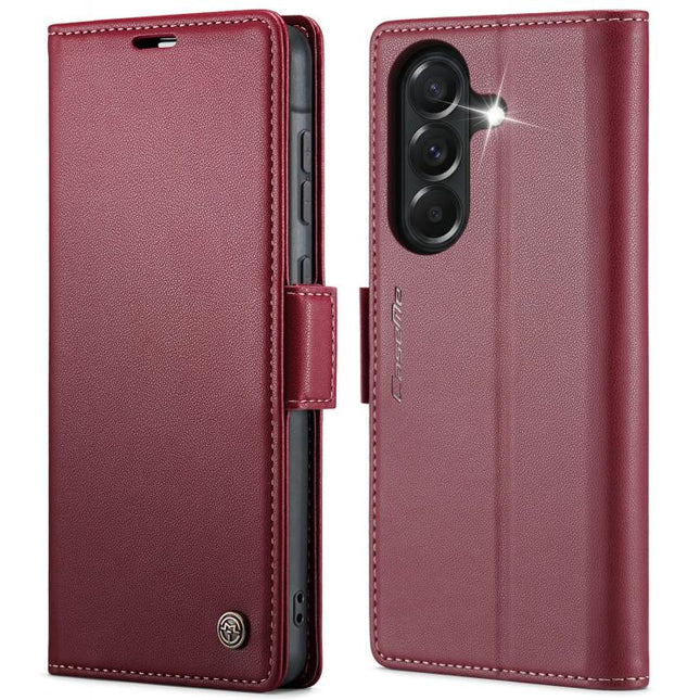 CaseMe 023 Butterfly Buckle Litchi Texture RFID Anti-theft Leather Phone Case, For Galaxy A37 5G, For Galaxy A27 5G, For Galaxy S25 FE 5G, For Galaxy Z Fold7