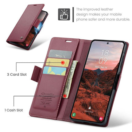 CaseMe 023 Butterfly Buckle Litchi Texture RFID Anti-theft Leather Phone Case, For Galaxy A37 5G, For Galaxy A27 5G, For Galaxy S25 FE 5G, For Galaxy Z Fold7