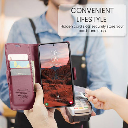 CaseMe 023 Butterfly Buckle Litchi Texture RFID Anti-theft Leather Phone Case, For Galaxy A37 5G, For Galaxy A27 5G, For Galaxy S25 FE 5G, For Galaxy Z Fold7