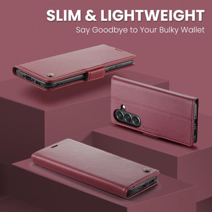 CaseMe 023 Butterfly Buckle Litchi Texture RFID Anti-theft Leather Phone Case, For Galaxy A37 5G, For Galaxy A27 5G, For Galaxy S25 FE 5G, For Galaxy Z Fold7