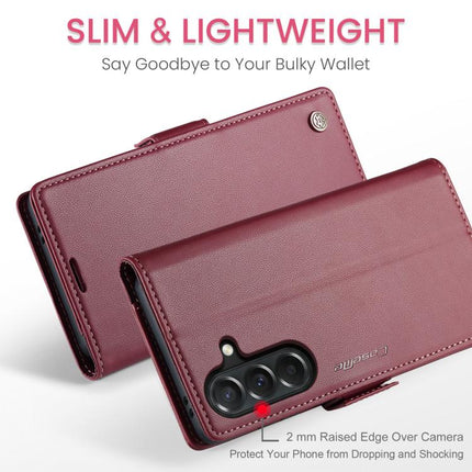 CaseMe 023 Butterfly Buckle Litchi Texture RFID Anti-theft Leather Phone Case, For Galaxy A37 5G, For Galaxy A27 5G, For Galaxy S25 FE 5G, For Galaxy Z Fold7