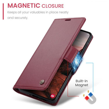 CaseMe 023 Butterfly Buckle Litchi Texture RFID Anti-theft Leather Phone Case, For Galaxy A37 5G, For Galaxy A27 5G, For Galaxy S25 FE 5G, For Galaxy Z Fold7