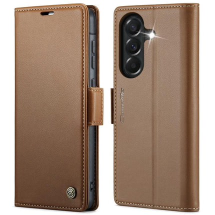 CaseMe 023 Butterfly Buckle Litchi Texture RFID Anti-theft Leather Phone Case, For Galaxy A37 5G, For Galaxy A27 5G, For Galaxy S25 FE 5G, For Galaxy Z Fold7