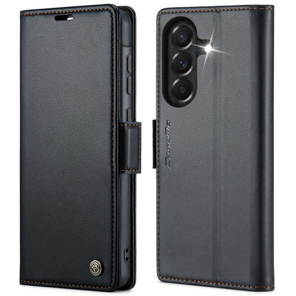 CaseMe 023 Butterfly Buckle Litchi Texture RFID Anti-theft Leather Phone Case, For Galaxy A37 5G, For Galaxy A27 5G, For Galaxy S25 FE 5G, For Galaxy Z Fold7
