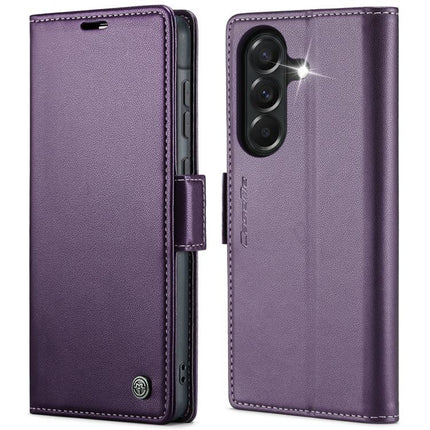 CaseMe 023 Butterfly Buckle Litchi Texture RFID Anti-theft Leather Phone Case, For Galaxy A37 5G, For Galaxy A27 5G, For Galaxy S25 FE 5G, For Galaxy Z Fold7