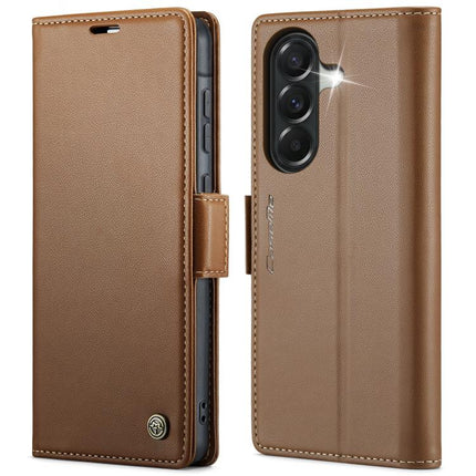 CaseMe 023 Butterfly Buckle Litchi Texture RFID Anti-theft Leather Phone Case, For Galaxy S26+ 5G, For Galaxy S26 Ultra 5G, For Galaxy S26 5G, For Galaxy A57 5G