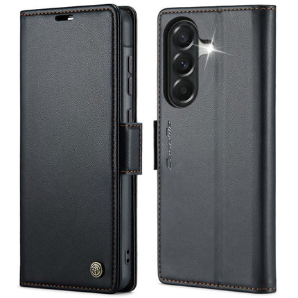 CaseMe 023 Butterfly Buckle Litchi Texture RFID Anti-theft Leather Phone Case, For Galaxy S26+ 5G, For Galaxy S26 Ultra 5G, For Galaxy S26 5G, For Galaxy A57 5G