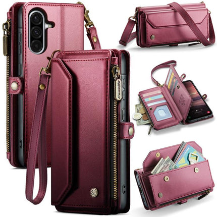 CaseMe C36 Card Slots Zipper Wallet RFID Anti-theft Leather Phone Case, For Galaxy Z Fold7, For Galaxy S25 Edge 5G, For Galaxy A56 5G, For Galaxy A36