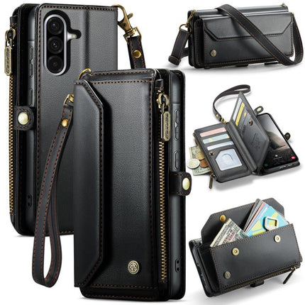 CaseMe C36 Card Slots Zipper Wallet RFID Anti-theft Leather Phone Case, For Galaxy Z Fold7, For Galaxy S25 Edge 5G, For Galaxy A56 5G, For Galaxy A36