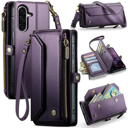 CaseMe C36 Card Slots Zipper Wallet RFID Anti-theft Leather Phone Case, For Galaxy Z Fold7, For Galaxy S25 Edge 5G, For Galaxy A56 5G, For Galaxy A36