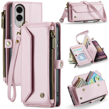 CaseMe C36 Card Slots Zipper Wallet RFID Anti-theft Leather Phone Case, For Galaxy Z Fold7, For Galaxy S25 Edge 5G, For Galaxy A56 5G, For Galaxy A36