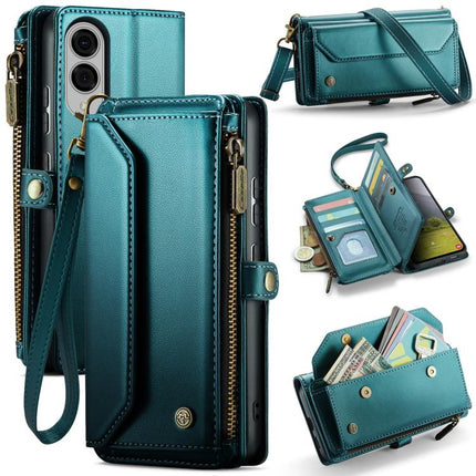 CaseMe C36 Card Slots Zipper Wallet RFID Anti-theft Leather Phone Case, For Galaxy Z Fold7, For Galaxy S25 Edge 5G, For Galaxy A56 5G, For Galaxy A36