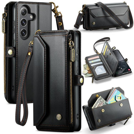 CaseMe C36 Card Slots Zipper Wallet RFID Anti-theft Leather Phone Case, For Galaxy A57 5G, For Galaxy A37 5G, For Galaxy S25 FE 5G, For Galaxy A17 4G