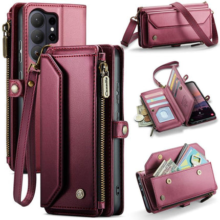 CaseMe C36 Card Slots Zipper Wallet RFID Anti-theft Leather Phone Case, For Galaxy Z Fold8 Ultra 5G, For Galaxy S26+ 5G, For Galaxy S26 Ultra 5G, For Galaxy S26 5G