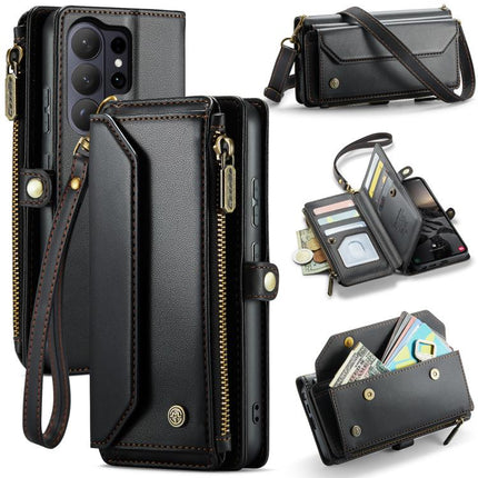 CaseMe C36 Card Slots Zipper Wallet RFID Anti-theft Leather Phone Case, For Galaxy Z Fold8 Ultra 5G, For Galaxy S26+ 5G, For Galaxy S26 Ultra 5G, For Galaxy S26 5G