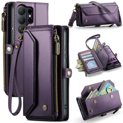 CaseMe C36 Card Slots Zipper Wallet RFID Anti-theft Leather Phone Case, For Galaxy Z Fold8 Ultra 5G, For Galaxy S26+ 5G, For Galaxy S26 Ultra 5G, For Galaxy S26 5G