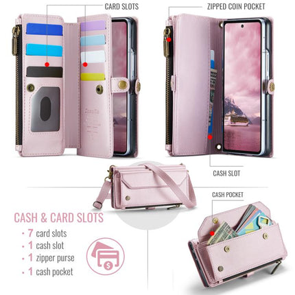 CaseMe C36 Card Slots Zipper Wallet RFID Anti-theft Leather Phone Case, For Galaxy Z Fold8 Ultra 5G, For Galaxy S26+ 5G, For Galaxy S26 Ultra 5G, For Galaxy S26 5G