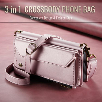 CaseMe C36 Card Slots Zipper Wallet RFID Anti-theft Leather Phone Case, For Galaxy Z Fold8 Ultra 5G, For Galaxy S26+ 5G, For Galaxy S26 Ultra 5G, For Galaxy S26 5G