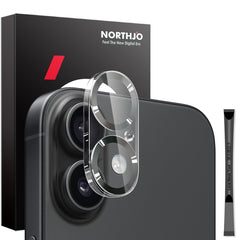 NORTHJO Camera Lens Protector CD Veins 3D Tempered Glass Film, For iPhone 16 Pro / 16 Pro Max, For iPhone 16 / 16 Plus