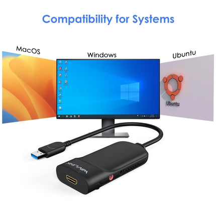 WAVLINK UG3501H Super Speed USB 3.0 To HDMI/Multi Monitor Video Graphic Adapter