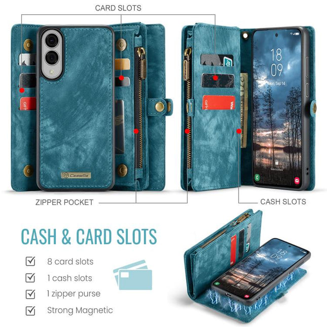 CaseMe 008 Detachable Multifunctional Leather Phone Case, For Samsung Galaxy S25 Edge 5G, For Samsung Galaxy A56 5G, For Samsung Galaxy A36 5G, For Samsung Galaxy S25 5G