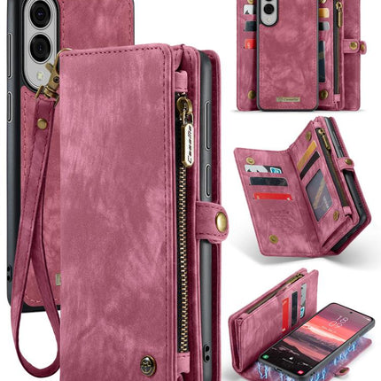 CaseMe 008 Detachable Multifunctional Leather Phone Case, For Samsung Galaxy S25 Edge 5G, For Samsung Galaxy A56 5G, For Samsung Galaxy A36 5G, For Samsung Galaxy S25 5G