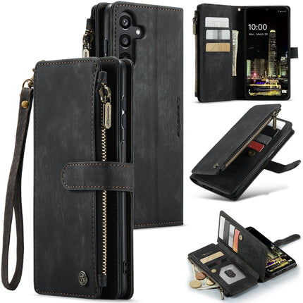 CaseMe C30 Card Slots Zipper Wallet Leather Phone Case, For Galaxy S25 5G, For Galaxy S25+ 5G, For Galaxy S25 Ultra 5G, For Galaxy A16 5G