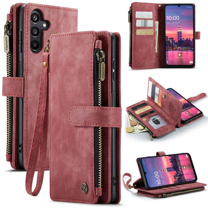 CaseMe C30 Card Slots Zipper Wallet Leather Phone Case, For Galaxy S25 5G, For Galaxy S25+ 5G, For Galaxy S25 Ultra 5G, For Galaxy A16 5G