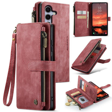 CaseMe C30 Card Slots Zipper Wallet Leather Phone Case, For Galaxy S25 5G, For Galaxy S25+ 5G, For Galaxy S25 Ultra 5G, For Galaxy A16 5G