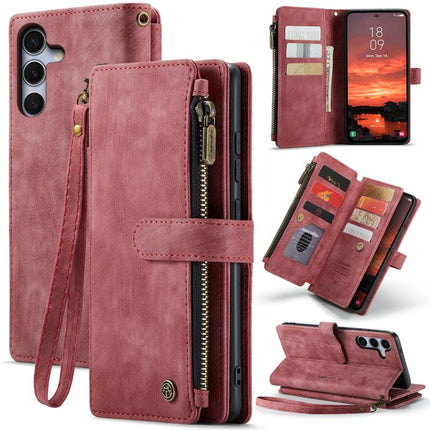 CaseMe C30 Card Slots Zipper Wallet Leather Phone Case, For Galaxy S25 5G, For Galaxy S25+ 5G, For Galaxy S25 Ultra 5G, For Galaxy A16 5G