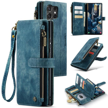 CaseMe C30 Card Slots Zipper Wallet Leather Phone Case, For Galaxy S25 5G, For Galaxy S25+ 5G, For Galaxy S25 Ultra 5G, For Galaxy A16 5G