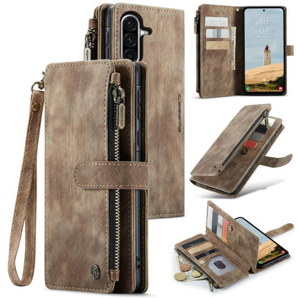 CaseMe C30 Card Slots Zipper Wallet Leather Phone Case, For Galaxy S25 FE 5G, For Galaxy A17 4G, For Galaxy Z Fold7, For Galaxy S25 Edge 5G, For Galaxy A56, For Galaxy A36