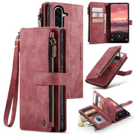 CaseMe C30 Card Slots Zipper Wallet Leather Phone Case, For Galaxy S25 FE 5G, For Galaxy A17 4G, For Galaxy Z Fold7, For Galaxy S25 Edge 5G, For Galaxy A56, For Galaxy A36