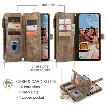 CaseMe C30 Card Slots Zipper Wallet Leather Phone Case, For Galaxy S25 FE 5G, For Galaxy A17 4G, For Galaxy Z Fold7, For Galaxy S25 Edge 5G, For Galaxy A56, For Galaxy A36