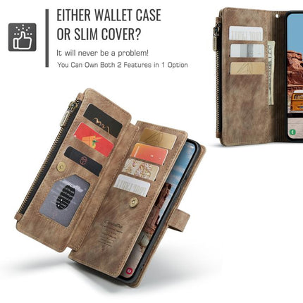 CaseMe C30 Card Slots Zipper Wallet Leather Phone Case, For Galaxy S25 FE 5G, For Galaxy A17 4G, For Galaxy Z Fold7, For Galaxy S25 Edge 5G, For Galaxy A56, For Galaxy A36