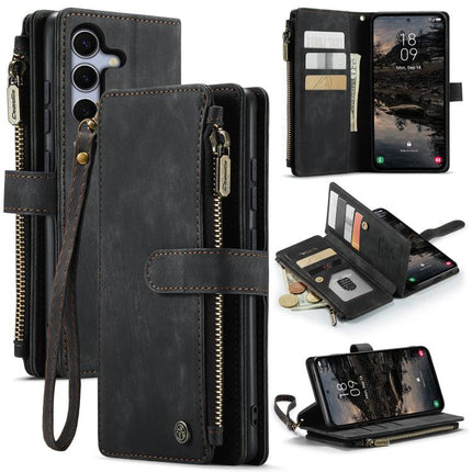 CaseMe C30 Card Slots Zipper Wallet Leather Phone Case, For Galaxy S25 FE 5G, For Galaxy A17 4G, For Galaxy Z Fold7, For Galaxy S25 Edge 5G, For Galaxy A56, For Galaxy A36