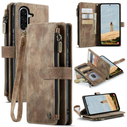 CaseMe C30 Card Slots Zipper Wallet Leather Phone Case, For Galaxy S25 FE 5G, For Galaxy A17 4G, For Galaxy Z Fold7, For Galaxy S25 Edge 5G, For Galaxy A56, For Galaxy A36