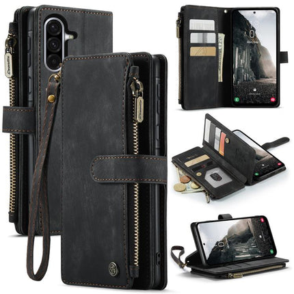 CaseMe C30 Card Slots Zipper Wallet Leather Phone Case, For Galaxy S25 FE 5G, For Galaxy A17 4G, For Galaxy Z Fold7, For Galaxy S25 Edge 5G, For Galaxy A56, For Galaxy A36