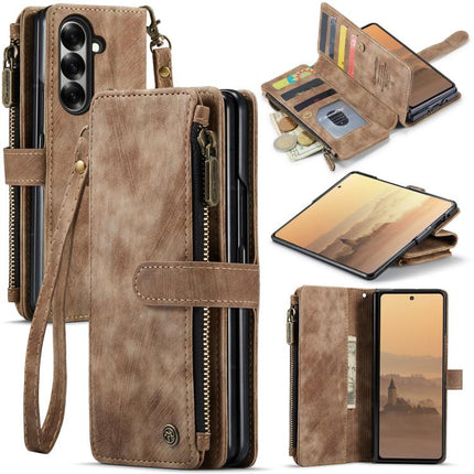 CaseMe C30 Card Slots Zipper Wallet Leather Phone Case, For Galaxy Z Fold8 Ultra 5G, For Galaxy S26+ 5G, For Galaxy S26 Ultra 5G, For Galaxy S26 5G, For Galaxy A57 5G, For Galaxy A37 5G