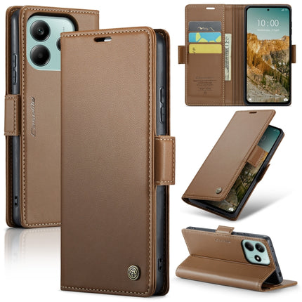 CaseMe 023 Butterfly Buckle Litchi Texture RFID Anti-theft Leather Phone Case, For Redmi Note 14 5G, For Redmi Note 14 Pro 5G, For Redmi Note 15 Pro+ 5G Global 163.3mm, For Redmi Note 15 4G / 5G Global 164mm