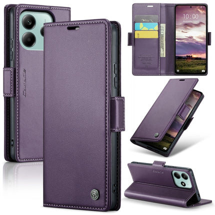 CaseMe 023 Butterfly Buckle Litchi Texture RFID Anti-theft Leather Phone Case, For Redmi Note 14 5G, For Redmi Note 14 Pro 5G, For Redmi Note 15 Pro+ 5G Global 163.3mm, For Redmi Note 15 4G / 5G Global 164mm