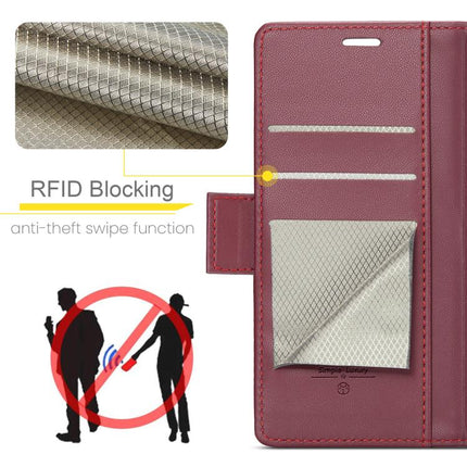 CaseMe 023 Butterfly Buckle Litchi Texture RFID Anti-theft Leather Phone Case, For Redmi Note 14 4G 164.84mm, For Xiaomi Poco X7 Pro, For Redmi Note 14 Pro 4G, For Redmi Note 14 4G 163.25mm