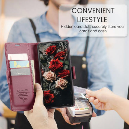 CaseMe 023 Butterfly Buckle Litchi Texture RFID Anti-theft Leather Phone Case, For Redmi Note 14 4G 164.84mm, For Xiaomi Poco X7 Pro, For Redmi Note 14 Pro 4G, For Redmi Note 14 4G 163.25mm