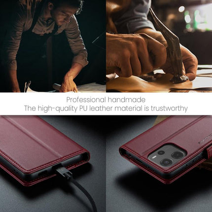 CaseMe 023 Butterfly Buckle Litchi Texture RFID Anti-theft Leather Phone Case, For Redmi Note 14 4G 164.84mm, For Xiaomi Poco X7 Pro, For Redmi Note 14 Pro 4G, For Redmi Note 14 4G 163.25mm