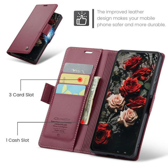 CaseMe 023 Butterfly Buckle Litchi Texture RFID Anti-theft Leather Phone Case, For Redmi Note 14 4G 163.25mm, For Redmi Note 14 5G, For Redmi Note 14 Pro 5G, For Redmi Note 15 Pro+ 5G Global 163.3mm