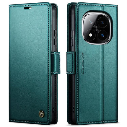 CaseMe 023 Butterfly Buckle Litchi Texture RFID Anti-theft Leather Phone Case, For Redmi Note 14 4G 164.84mm, For Xiaomi Poco X7 Pro, For Redmi Note 14 Pro 4G, For Redmi Note 14 4G 163.25mm