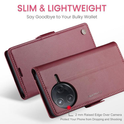 CaseMe 023 Butterfly Buckle Litchi Texture RFID Anti-theft Leather Phone Case, For Xiaomi Poco F7 Pro / F7 Ultra