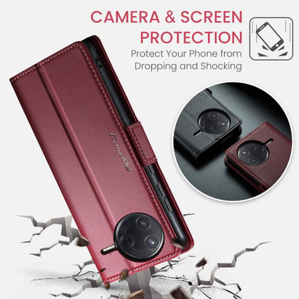 CaseMe 023 Butterfly Buckle Litchi Texture RFID Anti-theft Leather Phone Case, For Xiaomi Poco F7 Pro / F7 Ultra
