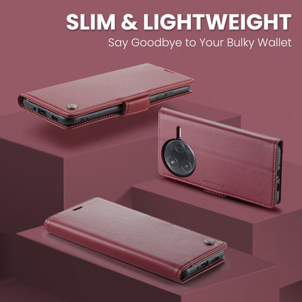 CaseMe 023 Butterfly Buckle Litchi Texture RFID Anti-theft Leather Phone Case, For Xiaomi Poco F7 Pro / F7 Ultra