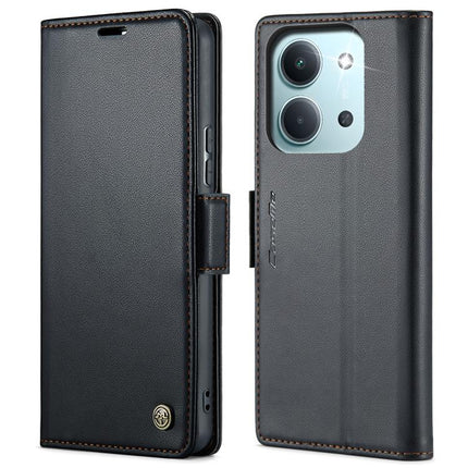 CaseMe 023 Butterfly Buckle Litchi Texture RFID Anti-theft Leather Phone Case, For Xiaomi 17, For Xiaomi 15T Pro, For Xiaomi 15T, For Redmi 15C 5G / 4G EU 173mm